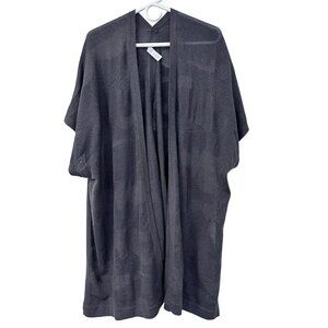 Lululemon Womens Find Your Light Wrap One Size Gray Cotton Silk Open Front